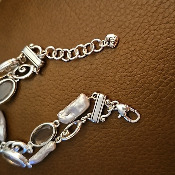 BRIGHTON 7th Heaven Baroque Pearl Crystal Chain Bracelet - Picture 5 of 6